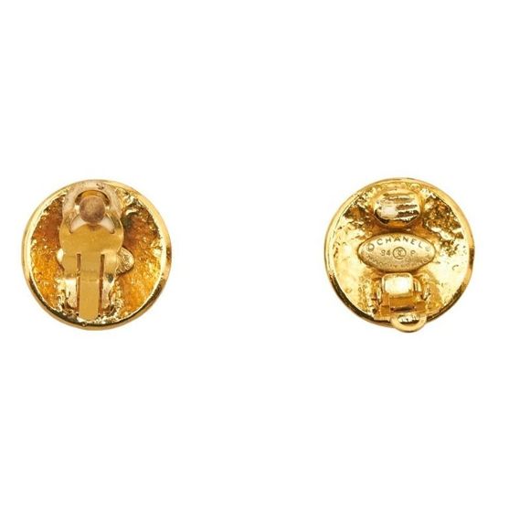 Chanel Coco Mark Medallion Earrings - Picture 2 of 4